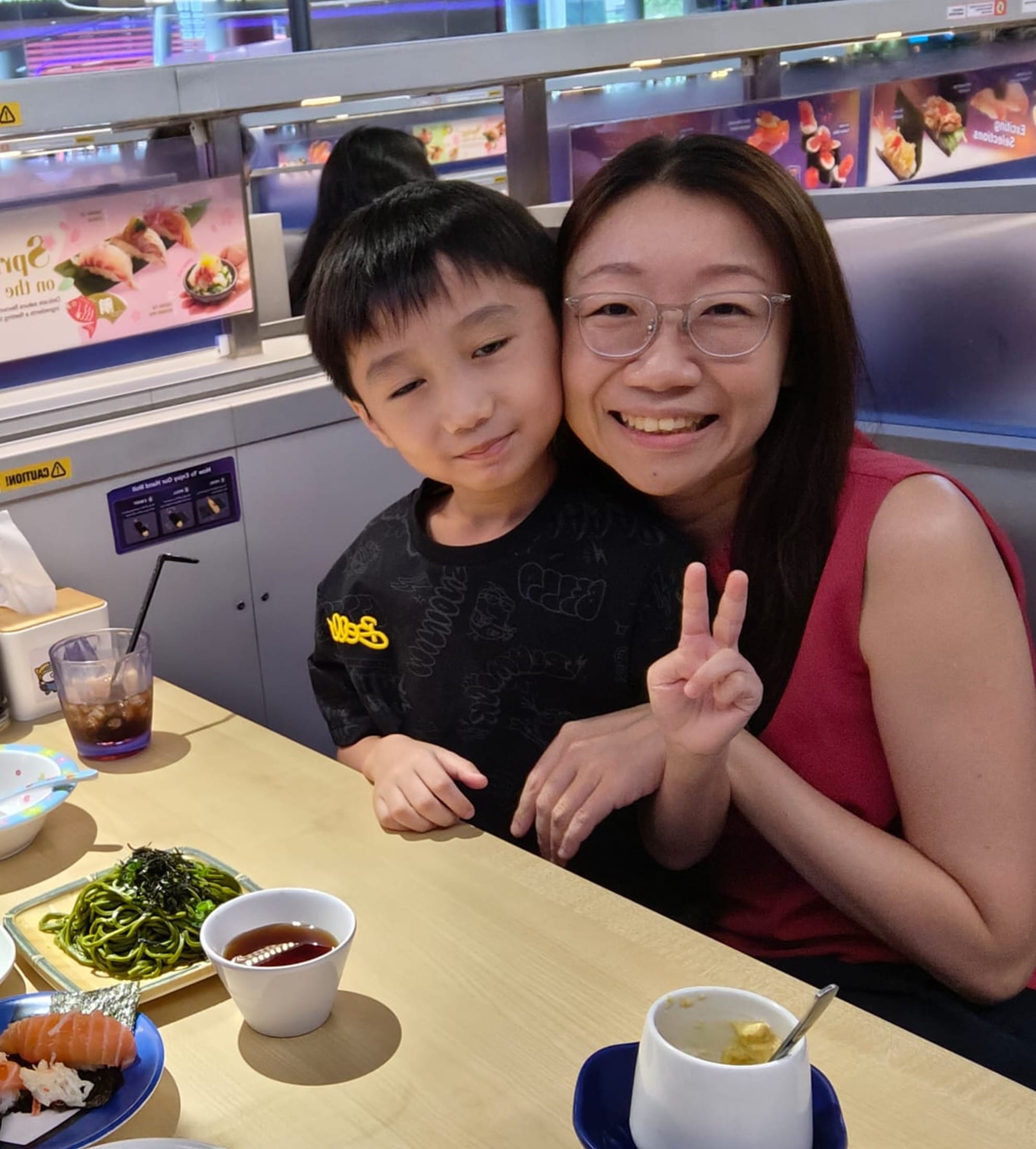 Xiu Xia and her family